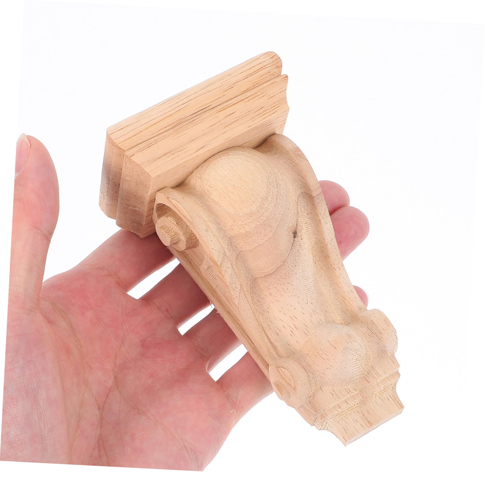 Wandornament Holz aus Geschnitztem Holz im Vintage Stil Römische Holzkonsolen als Dekorative Regalhalterung mit Vielseitiger Funktion und Einfachem Einbau für Hauswände
