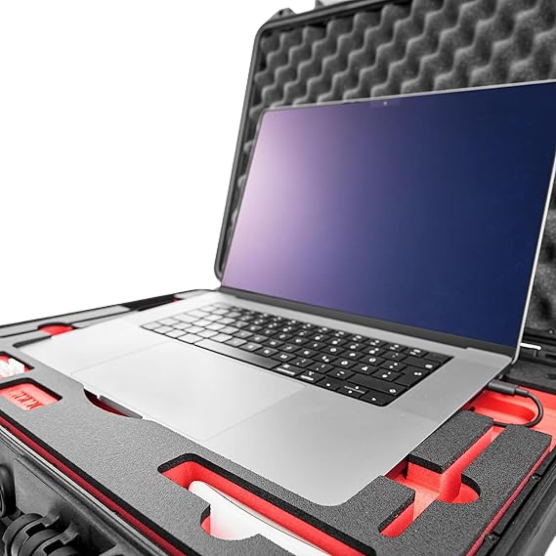 TOMcase Wasserdichter Laptop Koffer IP67 - Stoßfester Hardcase Schutzkoffer für Apple MacBook Pro Air 13" 14" 15" 16 Zoll und Zubehör - Outdoor Notebook Transportkoffer mit passgenauem Inlay