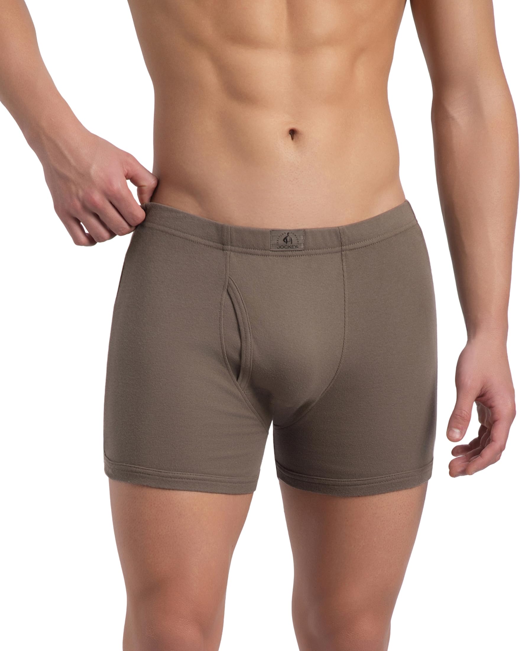 jockey 8008 Men's Super Combed Cotton Rib Solid Boxer Brief with Ultrasoft Concealed Waistband-picture-43