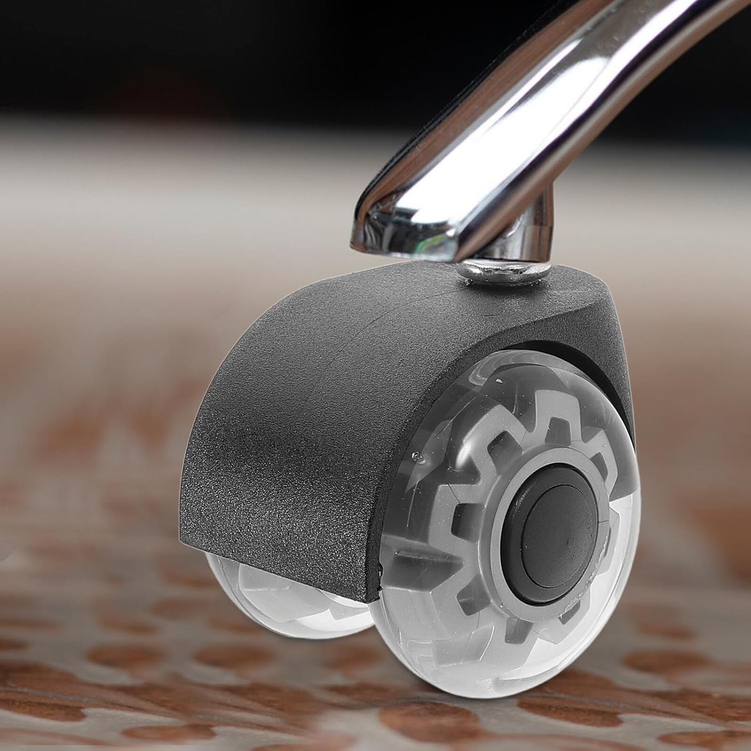 5pcs 2-inch Swivel Furniture Caster Wheels for Office Chair Double Wheel Carpet Casters with Snap Ring Silent Rolling Replacement Chair Rollers for Desk and Gaming