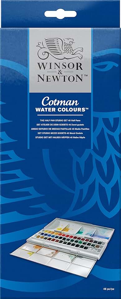 Aquarela Winsor & Newton Cotman HP Studio 45 Cores