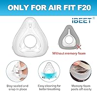 Vista 3 de Replacement Cushion for F20 (Large) - Snug Fit & Excellent Seal, IBEET Replacement Supplies, Large