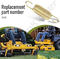 Vista 7 de KitchenKipper Muelle de tensión tensor de cubierta de cortacésped 781302 compatible con cortacésped Hustler FasTrak SD Super Z, uso en 926253 926295