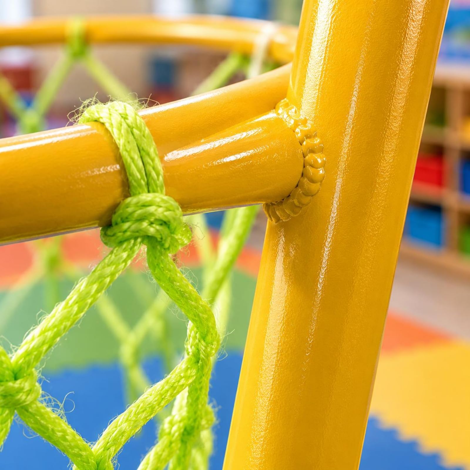 Canestro da Basket per Bambini Struttura Allenamento Basket Porta Canestro con Acciaio Zincato Punti di per Esercizi E Divertimento Stabile con Base, Verde