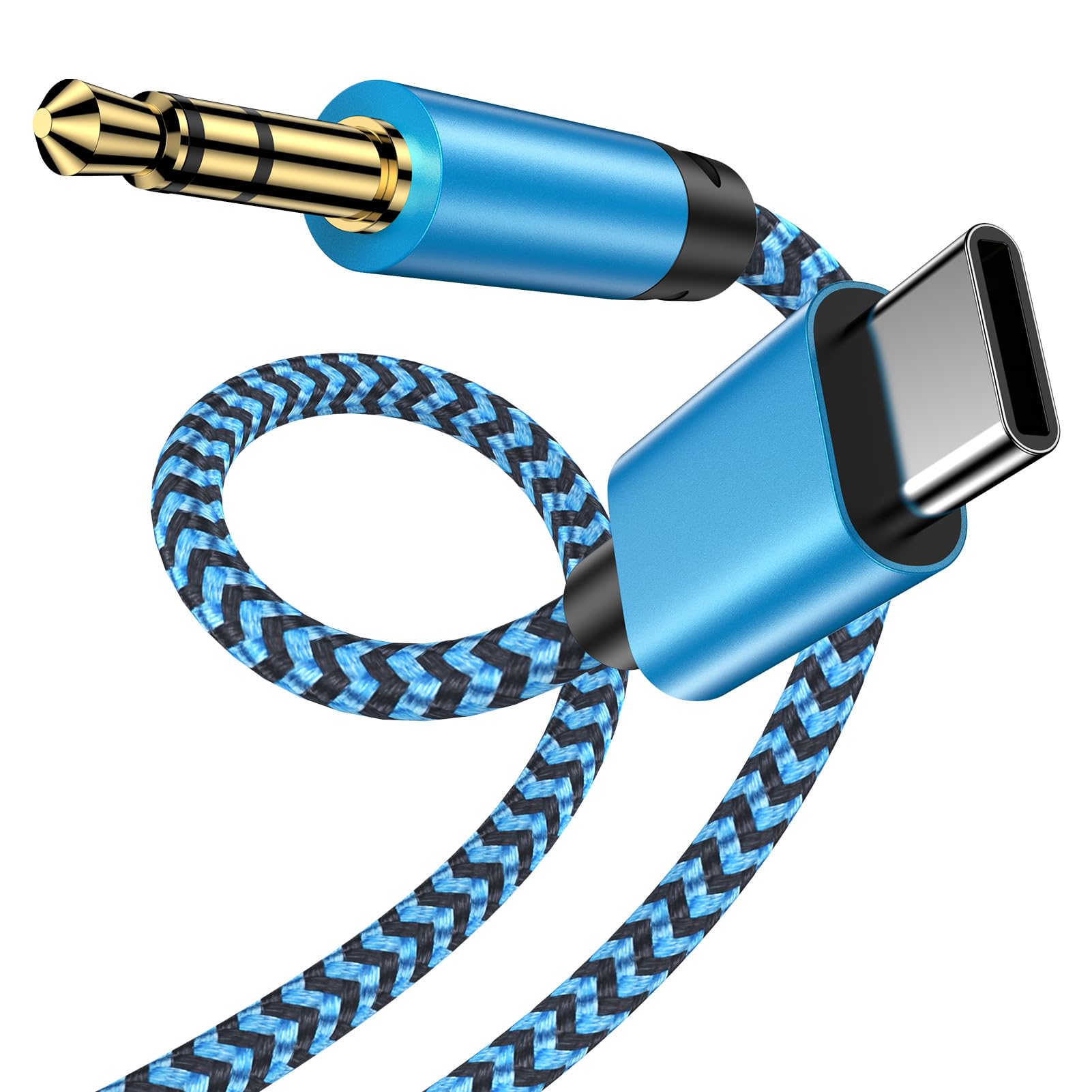 Aux Kabel USB C 1M USB C auf Klinke 3,5mm Audio Auxkabel for Auto Stereos | Typ C auf Aux Adapterkabel für iPhone 17 16 15 Pro/Pro Max, Galaxy S25 S24/S23/S22 Ultra A17 A35 A55 Note 20, Pixel 10/9