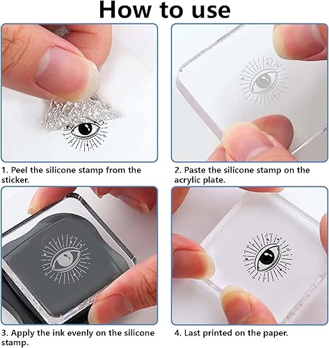 Miniatura 10 de CRASPIRE Sellos transparentes de pesca para hacer tarjetas, decoración de álbumes de recortes, sello de goma de silicona para tarjetas de