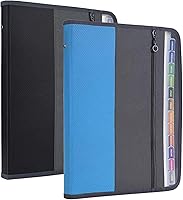 Vista 9 de NAFY Carpetas de archivos expandibles, organizador de documentos de 13 bolsillos con cremallera, tamaño carta A4, carpetas de archivos expandibles