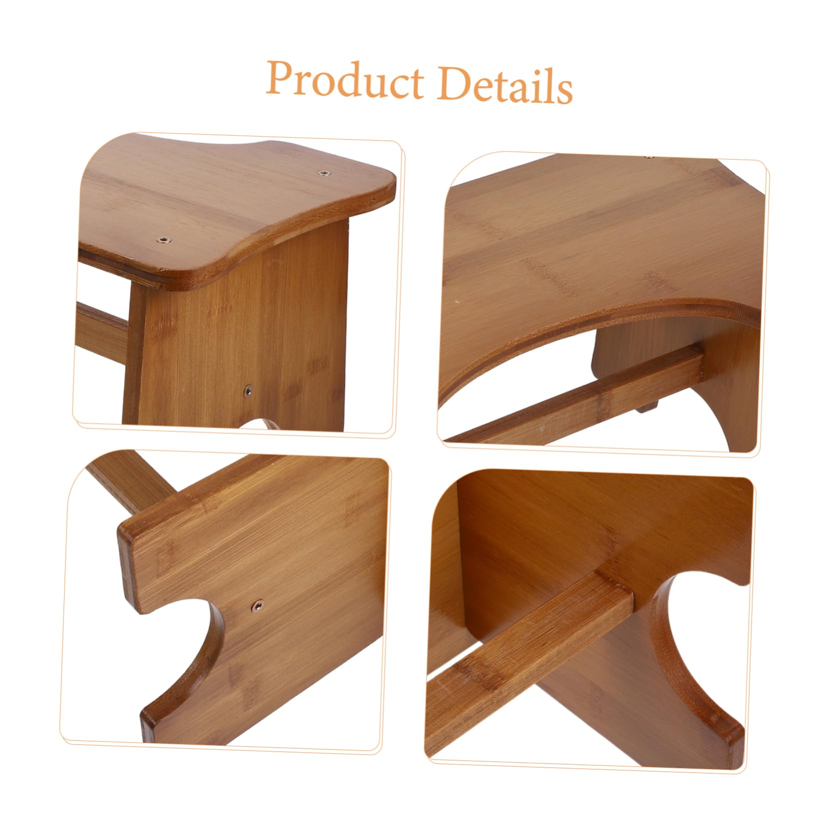 Yardwe Taburete para Inodoro Infantil de Material Sintético Rectangular, Compacto y Fácil de Limpiar, Adecuado para Baño y Niños