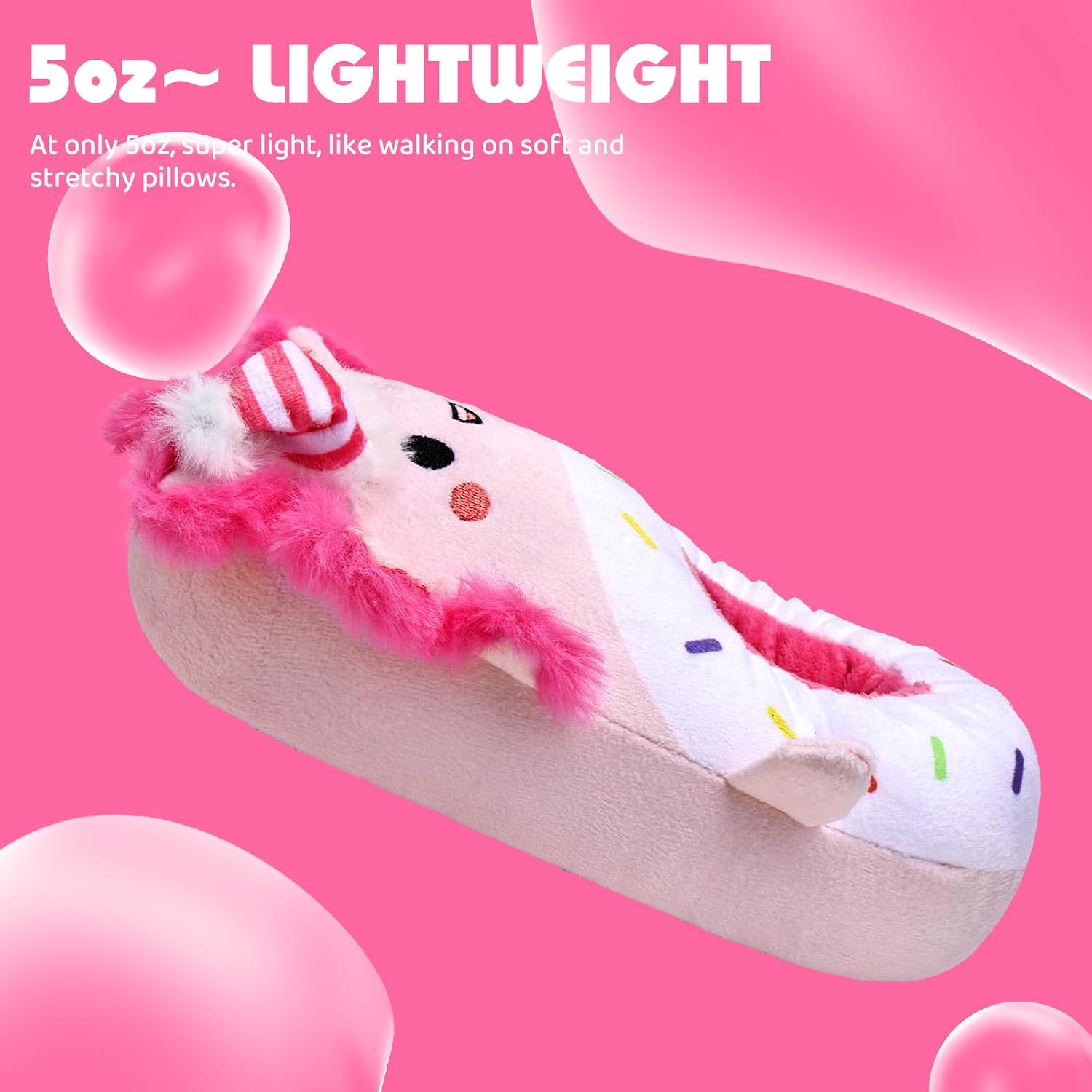 IceUnicorn Toddler Cute Animal Slippers Kids Christmas Plush Warm House Shoes Girls Boys Bedroom Indoor Washable Slipper