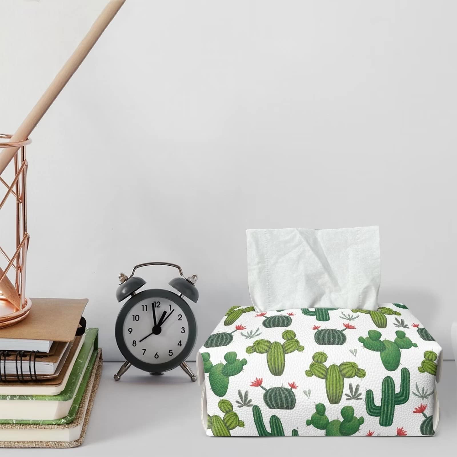 JanYoo Housse De Boîte à Mouchoirs Rectangulaire Moderne En Cuir