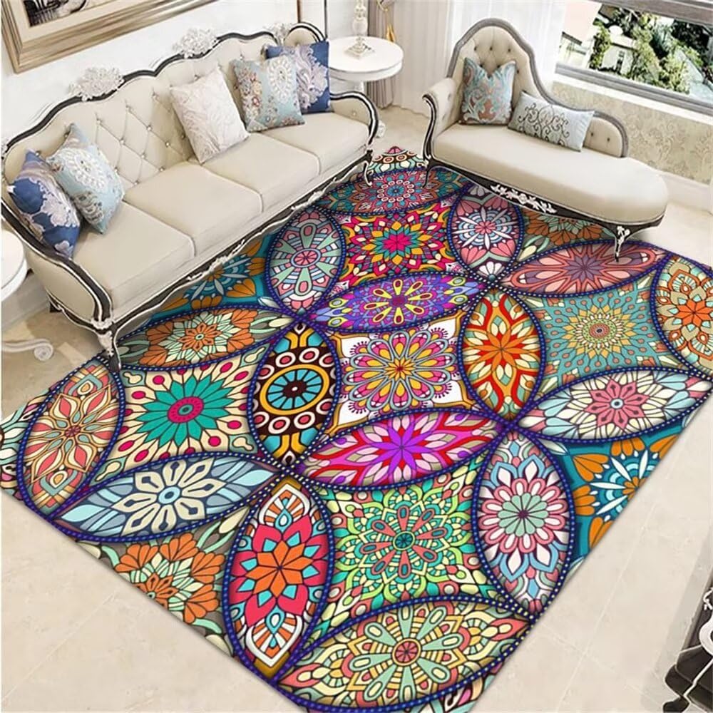 Tapis de balcon et salon imprimé botanique pour une entrée accueillante