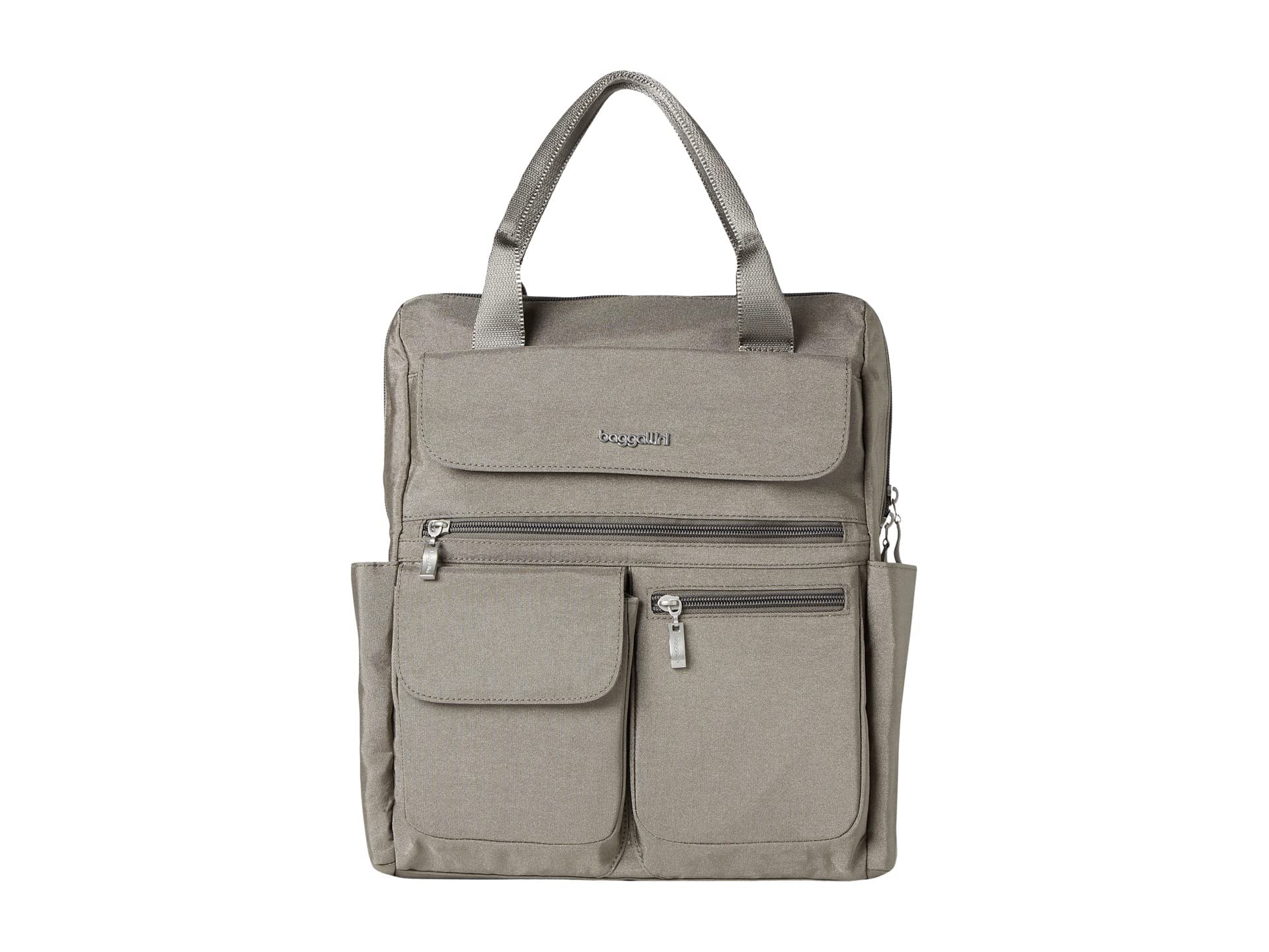 Baggallini Women's Modern Everywhere Laptop Backpack, Sterling Shimmer, One Size UK