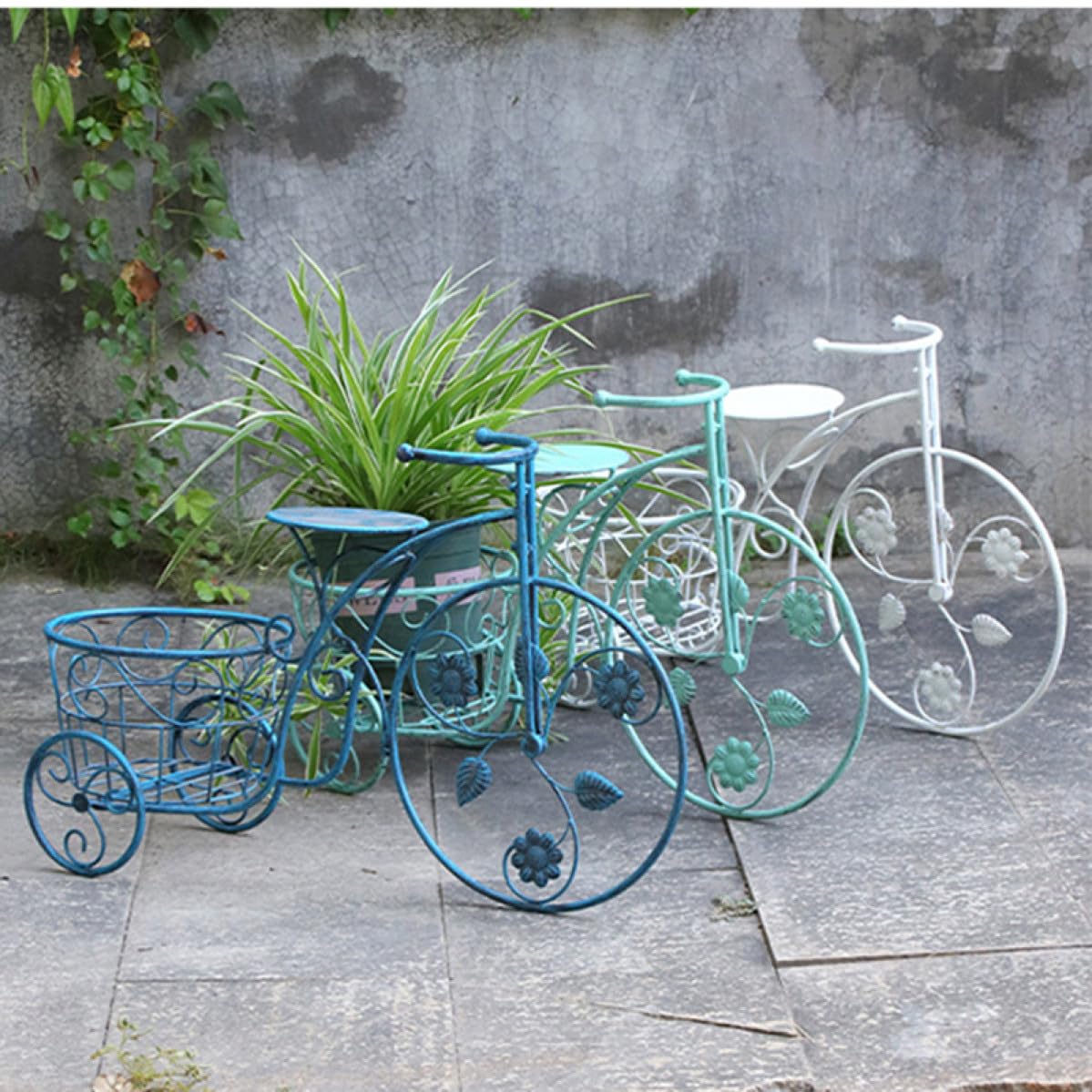 Amazon.co.jp: [GZGZ] アンティーク調 自転車型プランター 鉢カバー