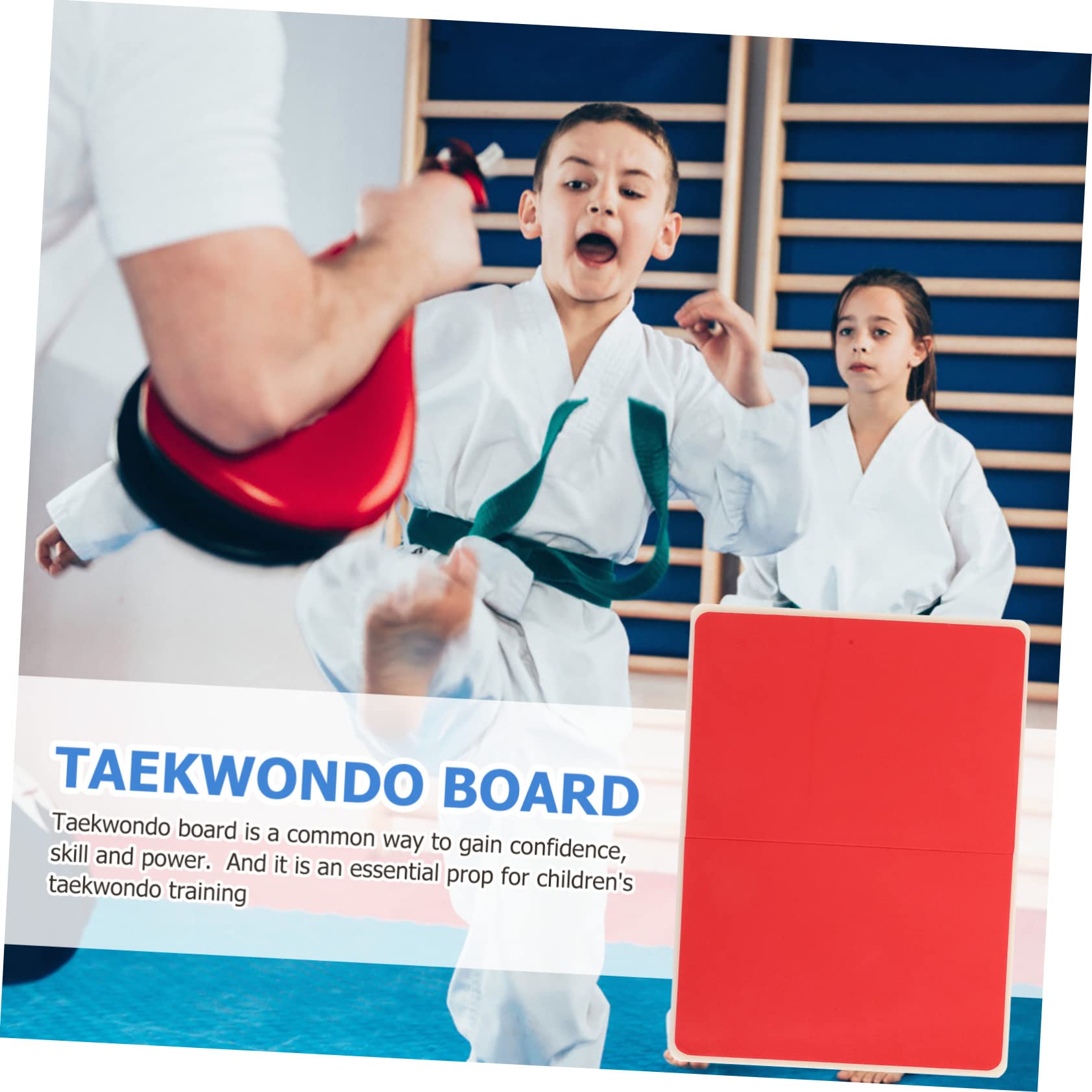 KOMBIUDA Taekwondo Practice Board for Boy Girl Thick Performance Board for Training Exercises Reusable Martial Arts Supply for Beginners for Taekwondo Skills Development