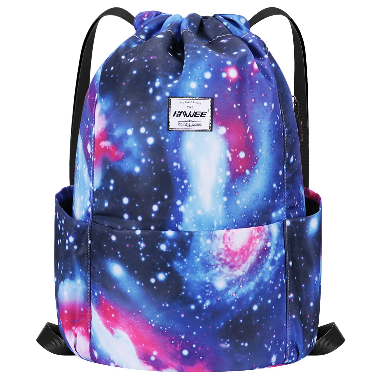 Impermeabile Sportivo Zaino con Coulisse Grande Coulisse Borsa da Palestra con Tasca Interna Unisex per Donna Uomo Vita Quotidiana Sport All'aperto Tempo Libero Yoga Scuola Spiaggia Nuoto