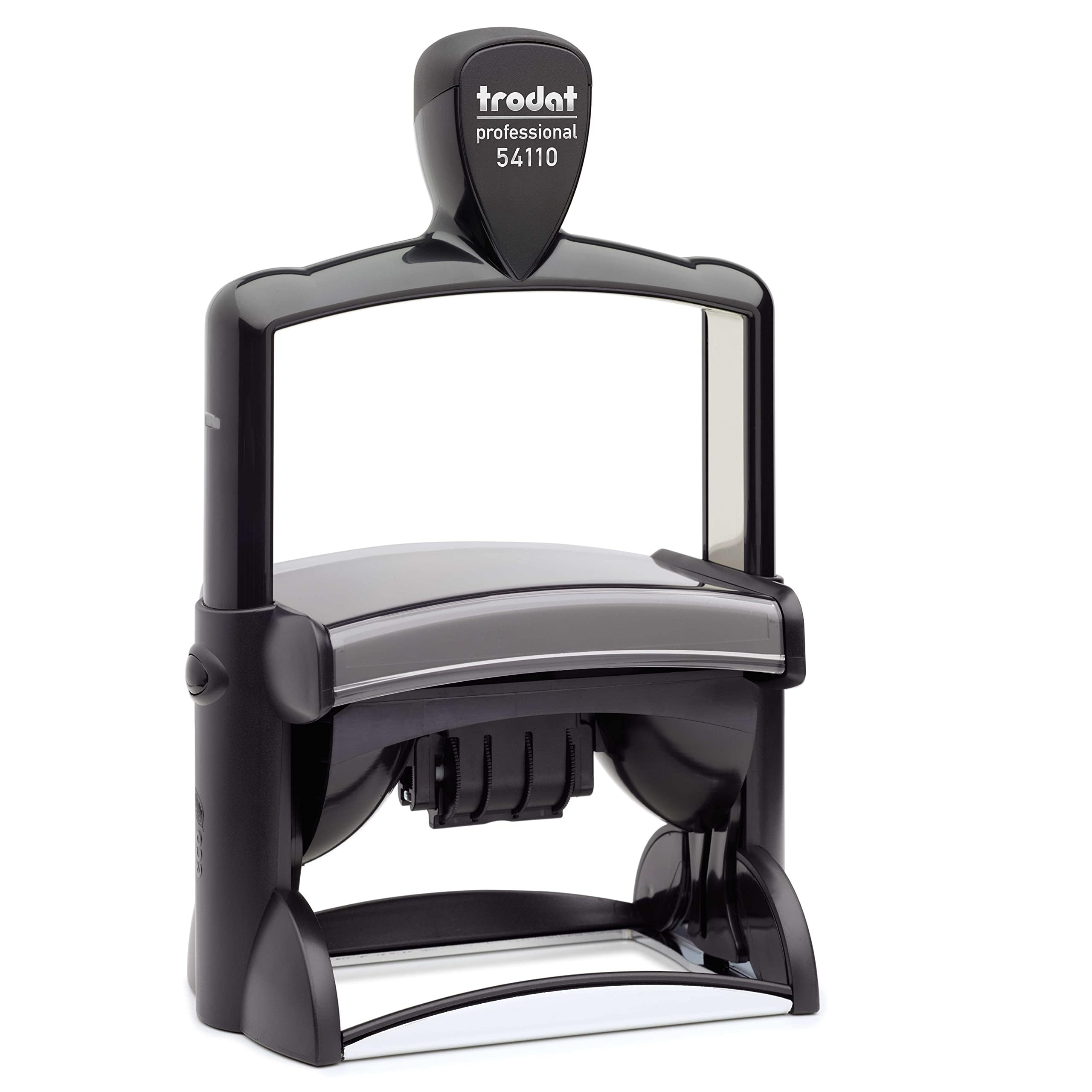 Sello de contabilidad/auditoría – con trodat Professional Fecha Sello 54110 – Personalizado (85 x 55 mm) en diferentes versiones, oficina, sello de reserva, sello de empresa
