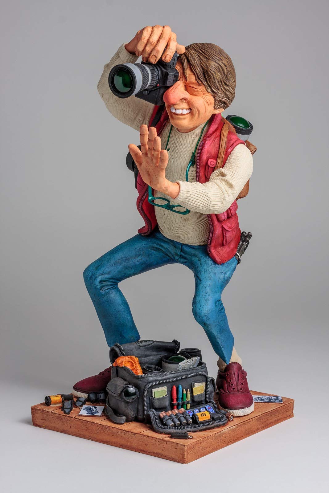 Generic Guillermo Forchino The Photographer Comical Art Sculpture, The Comic Art Forchino Original Licensed and Limited Edition Model FO85538