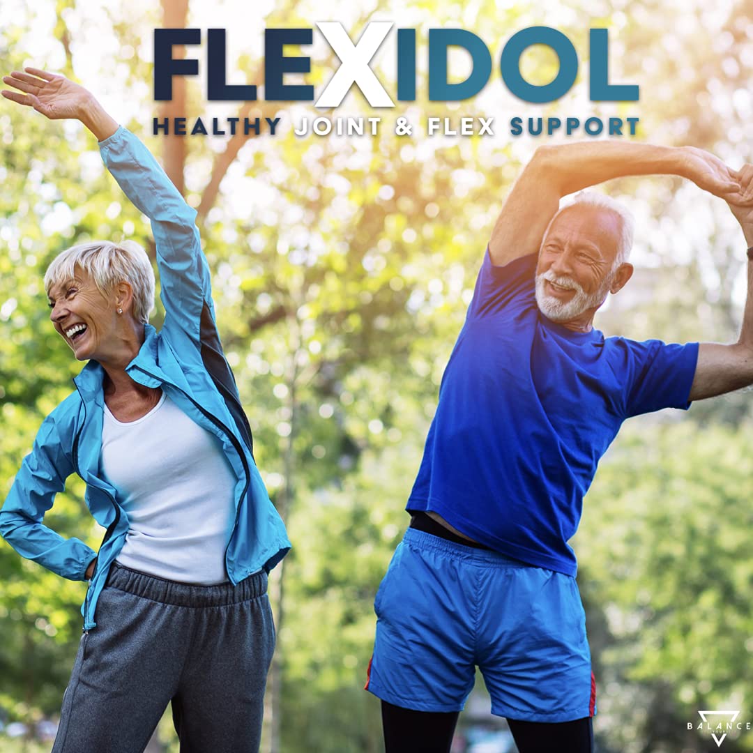 FLEXIDOL® | Glucosamina Condroitina | Integratore per dolori articolari e muscolari con MSM, Artiglio del Diavolo, Boswellia Serrata, Curcuma, Aloe, Manganese, Vitamina D3 | 48 cpr