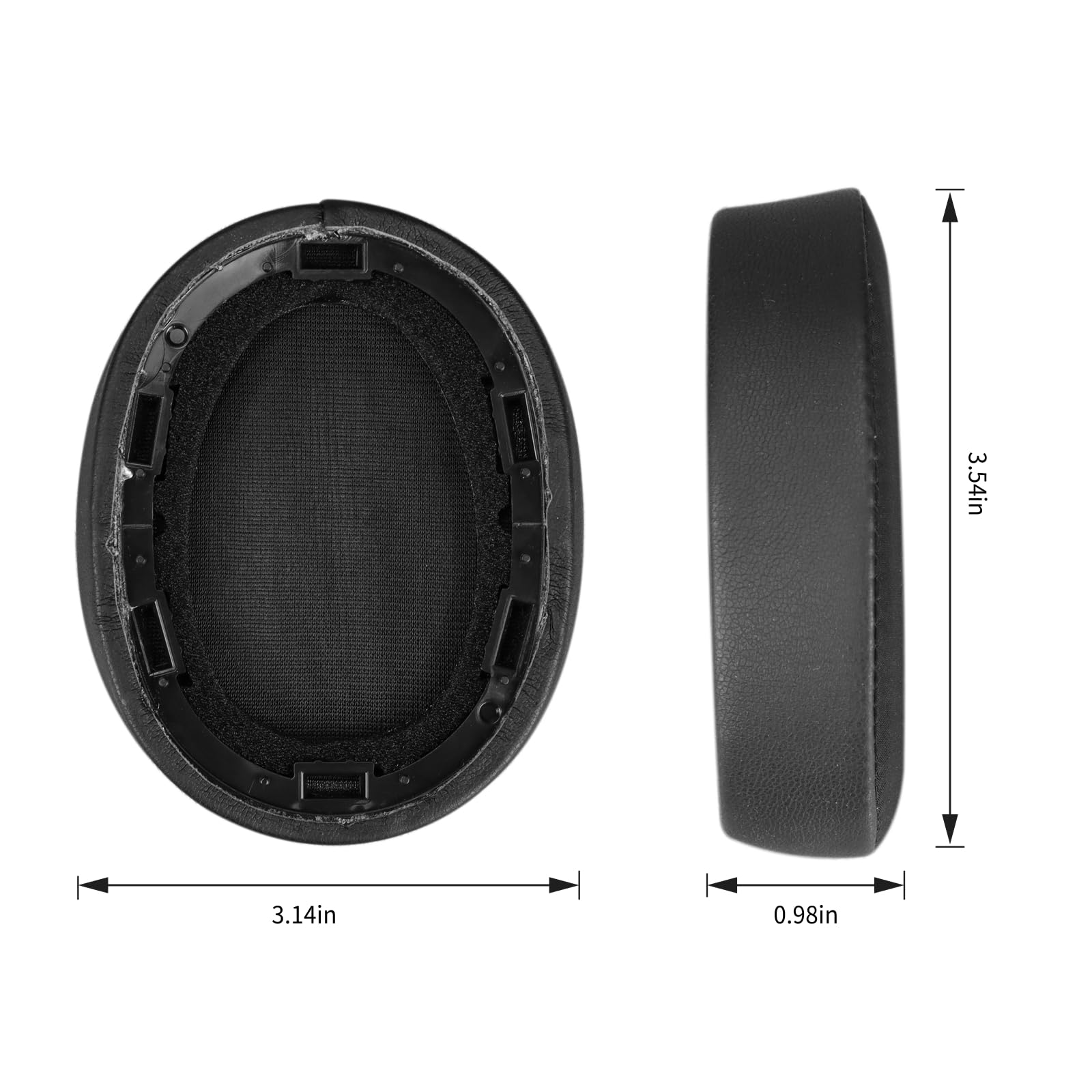 SINOWO Cooling Gel Ear Pads Cushions Replacement,Earpads Compatible with Sony WH-H900N (h.Ear on 2 Wireless) & MDR 100ABN (h.Ear on Wireless) Noise Canceling Over-Ear Headphones - Image 4