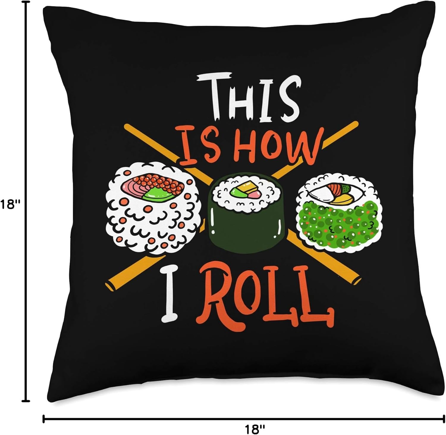 Sushi Throw Pillow