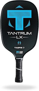 TMPR Sports > Tantrum LX > High Performance Honeycomb Polymer Pickleball Paddle > USAPA Approved Blue, 7.7 - 7.8 oz