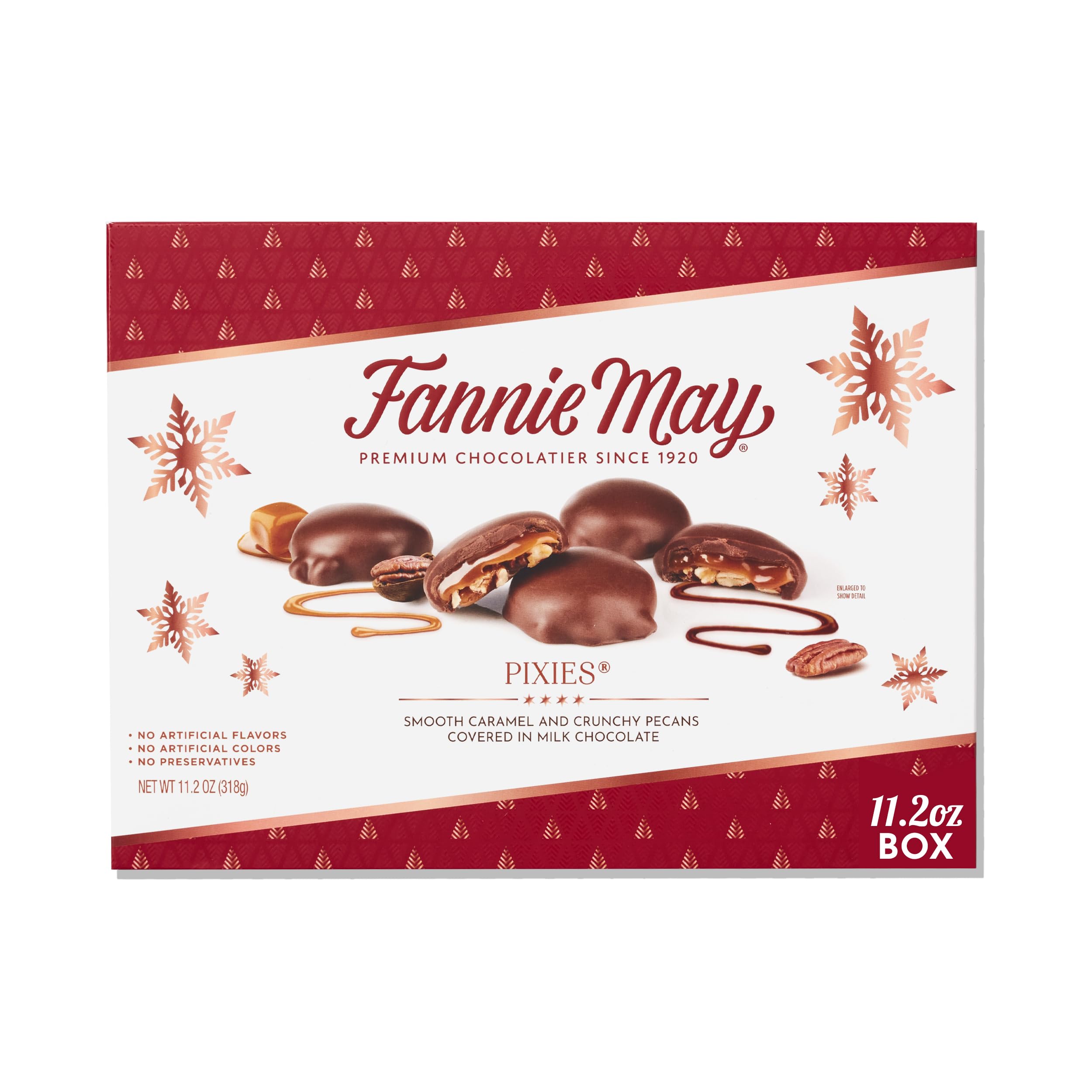 Fannie May, Milk Chocolate Holiday Gifts, Pixies, Holiday Chocolate Gift Box (11.2 oz)