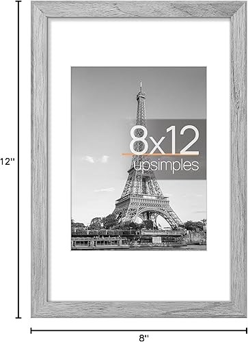 Vista 57 de upsimples - Portarretratos de 8.5 x 11 pulgadas, para fotos de 6 x 8 pulgadas con paspartú o de 8.5 x 11 pulgadas sin paspartú, marcos de fotos