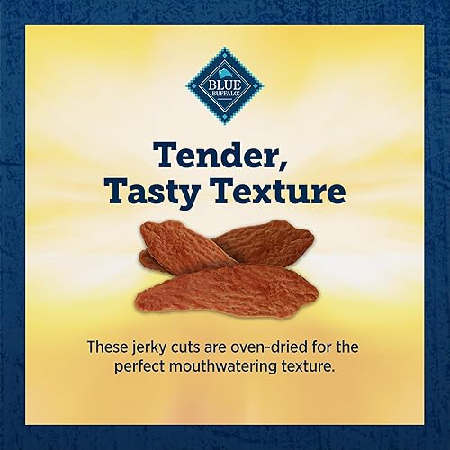 Vista 32 de Blue Buffalo True Chews Premium Jerky Cuts - Golosinas para perros, fabricadas en los Estados Unidos con ingredientes naturales, carne de res, bolsa