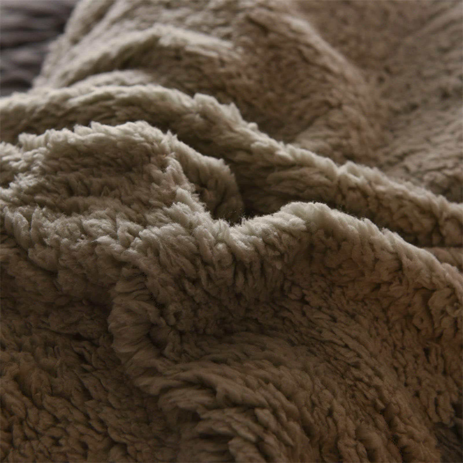 ZMIN Trapunta in Velluto di Flanella Super Calda Coperta Invernale Ponderata Trapunta in Pile A Doppia Faccia Addensata Calda Autunno Primavera Peluche Trapunta Core,B,220x240cm/5kg