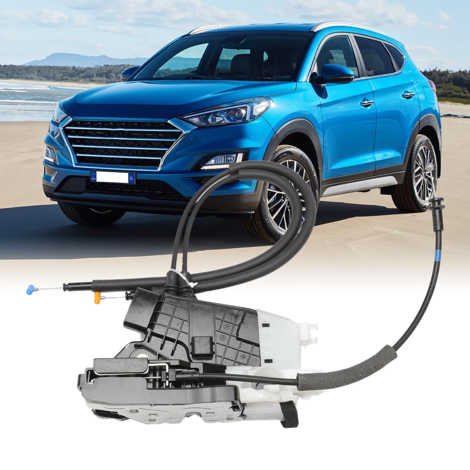 actionneur serrure porte Loquet 81410D3000 pour Tucson TL TLE Arrière Gauche 5-Polig 81410-D3000