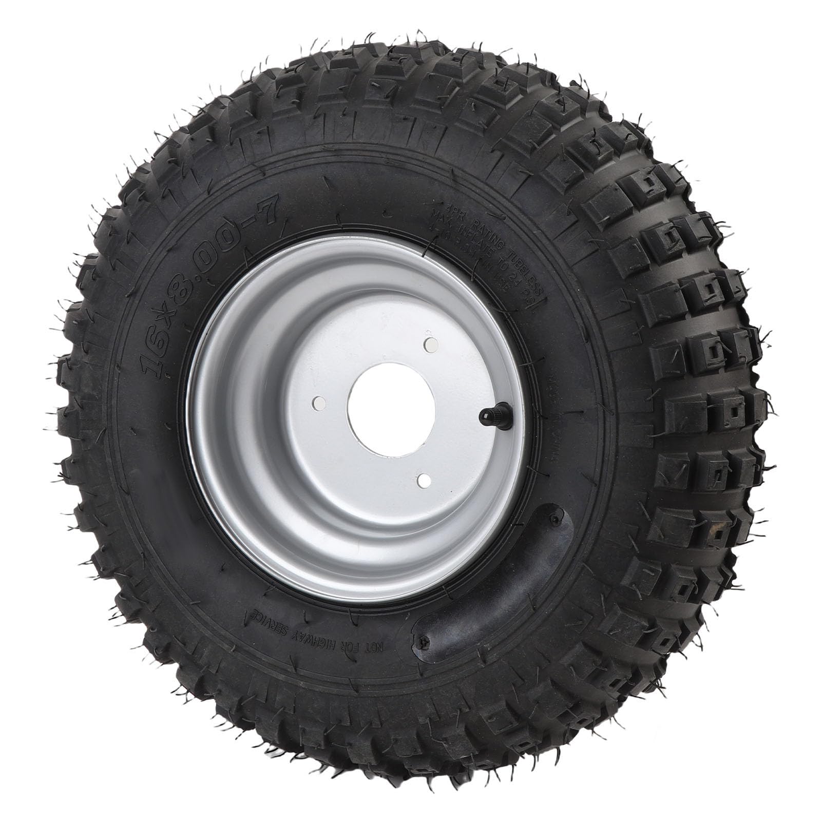 Tbest 16X8 7 Opona 3 Otwory Obręczy 6PR Doskonała przyczepność na Drodze 7 Cali ATV UTV Koło do Gokart Wózek Golfowy Kosiarka Ogrodowa