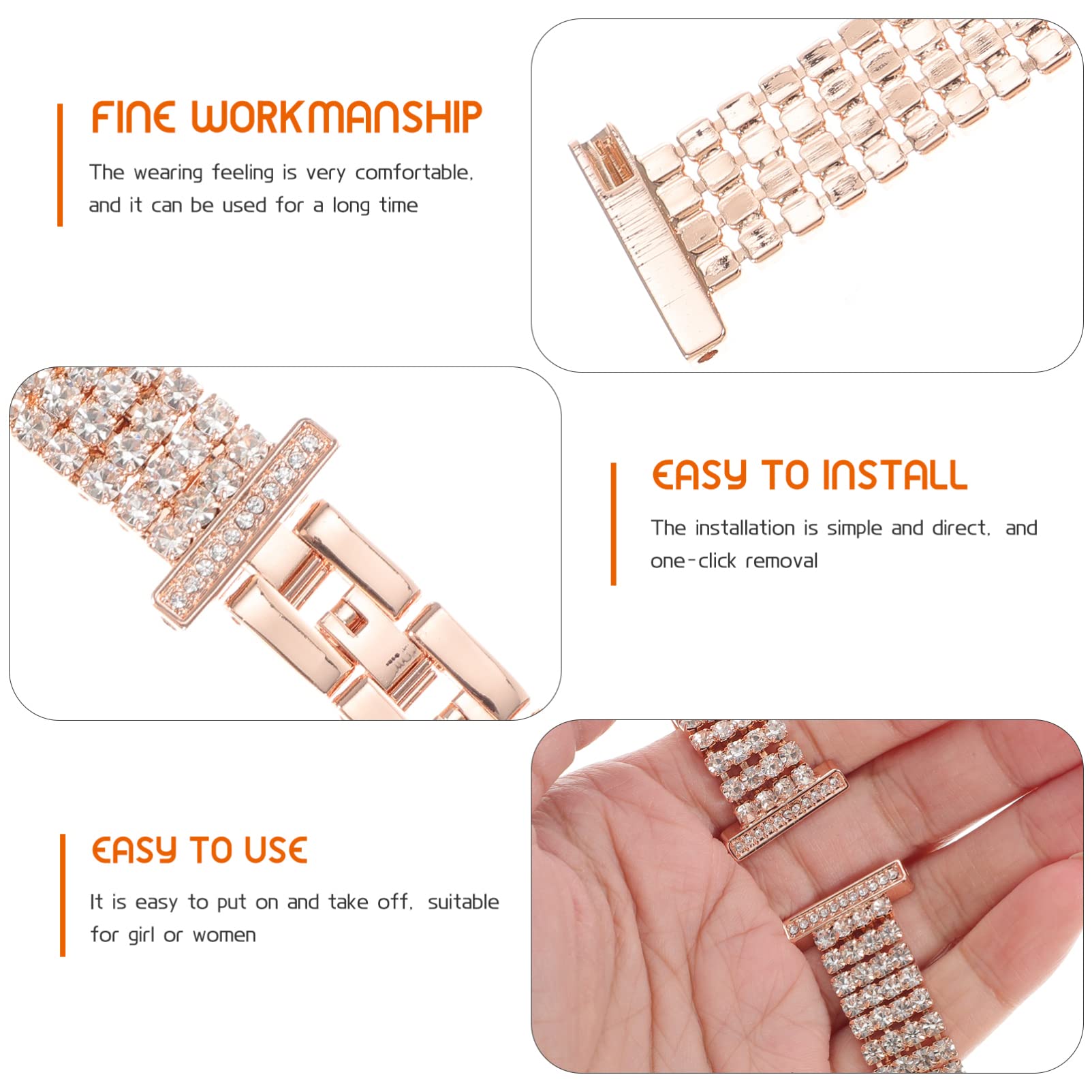 Hemobllo 5 Pièces Bracelet Dame Pièces Bracelet De Montre En Acier Inoxydable Dames Montres Galaxy Montre Active 2 Bandes Montres Pour Femmes Galaxy Montre 4 44Mm Professionnel Montre