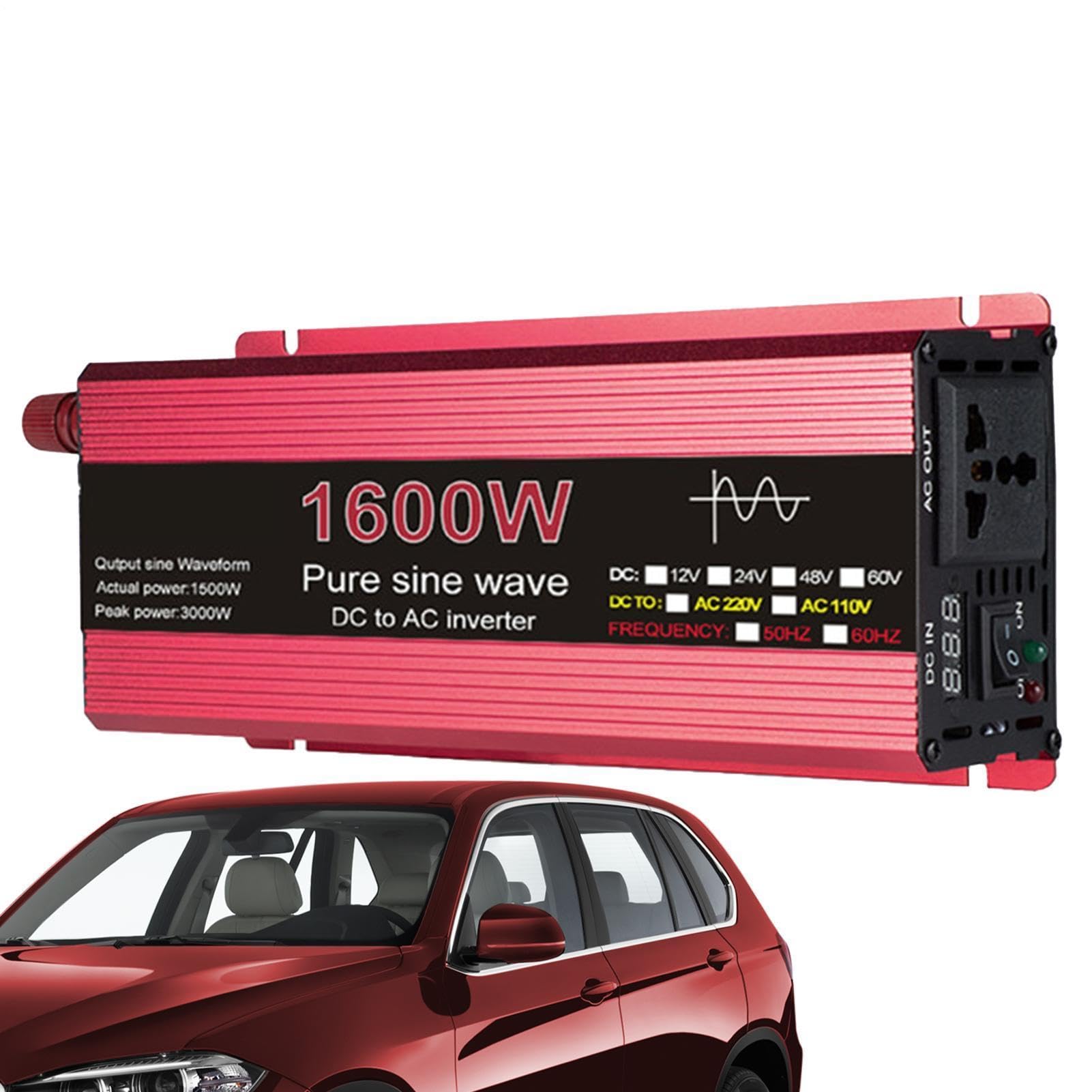 Inversor de Corriente,Adaptador convertidor de Coche Adaptador inversor de