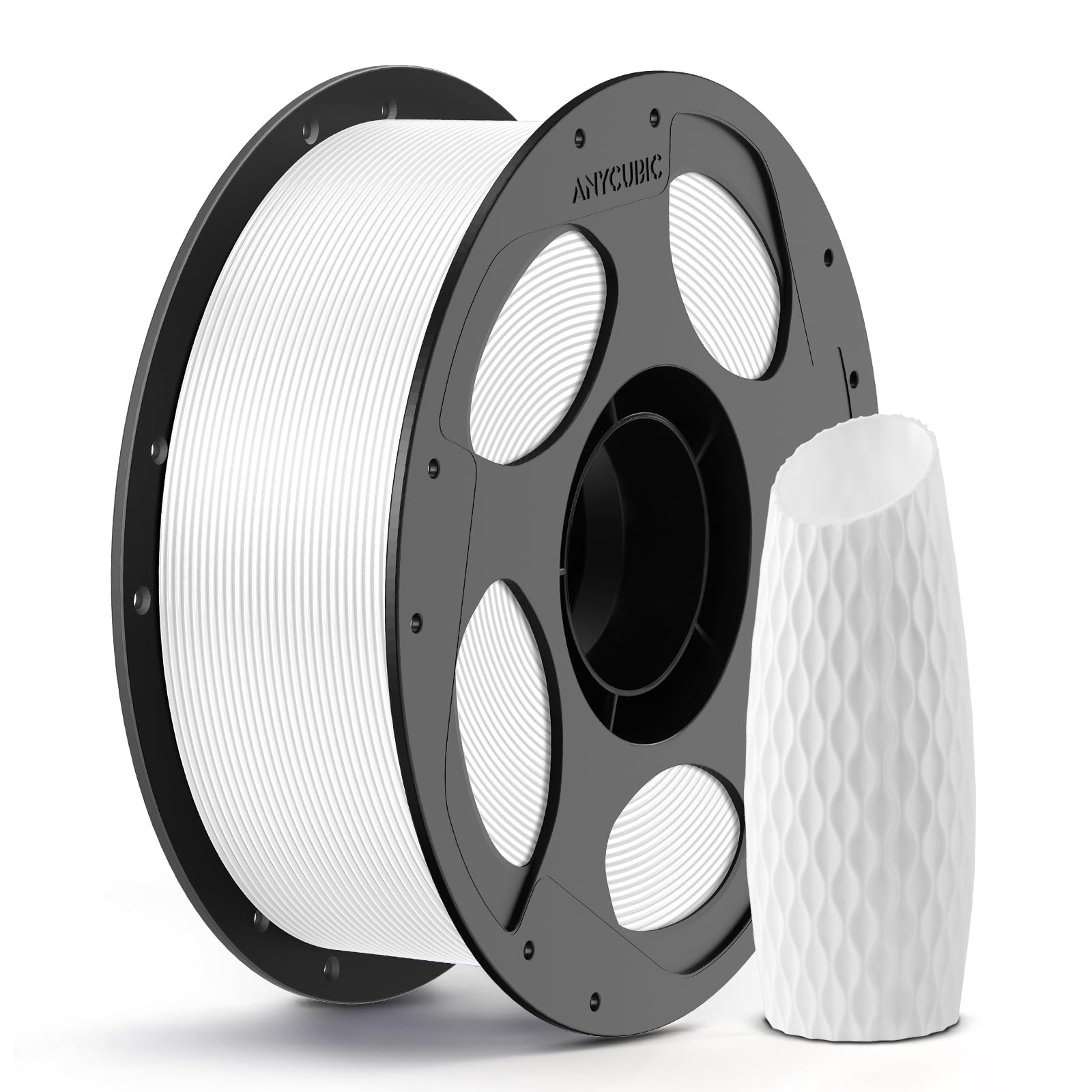 ANYCUBIC 3D Printer PLA Filament 1.75mm, 1kg Spool(2.2 lbs), Dimensional Accuracy +/- 0.05 mm, Fit Most FDM Printer 3D Pen, White, 1 Pack-picture-15