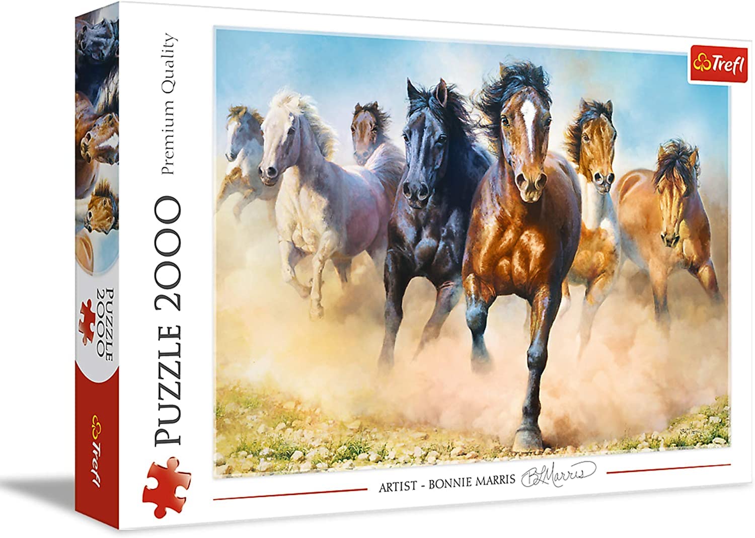 Puzzles - 2000" - Galloping Herd of Horses
