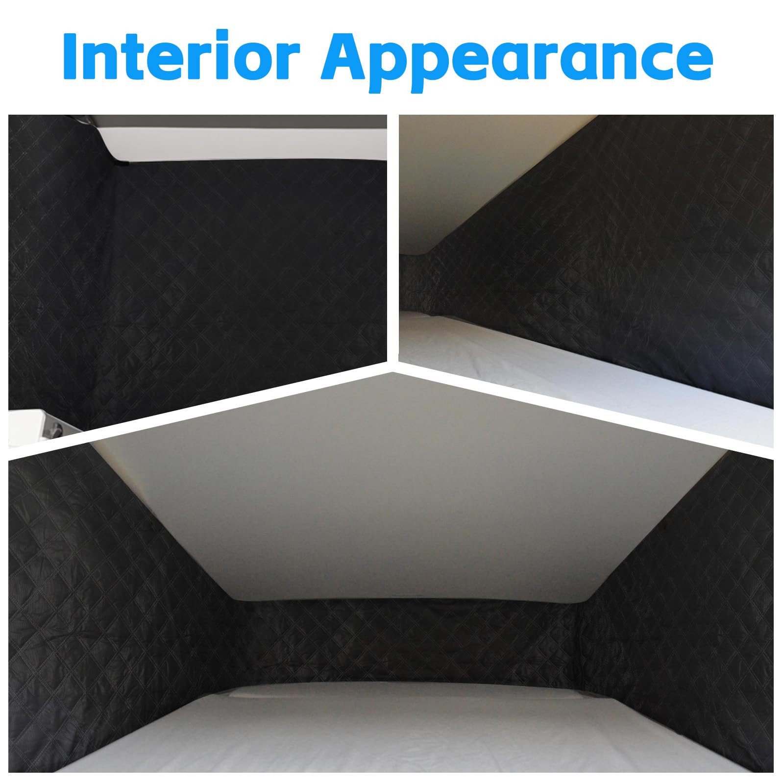 Interne Isolierung Pop Top Dachabdeckung Ersatz für VW T5 T6, Faltbarer Sonnenschutz, Thermomatte Set mit Aufbewahrungstasche