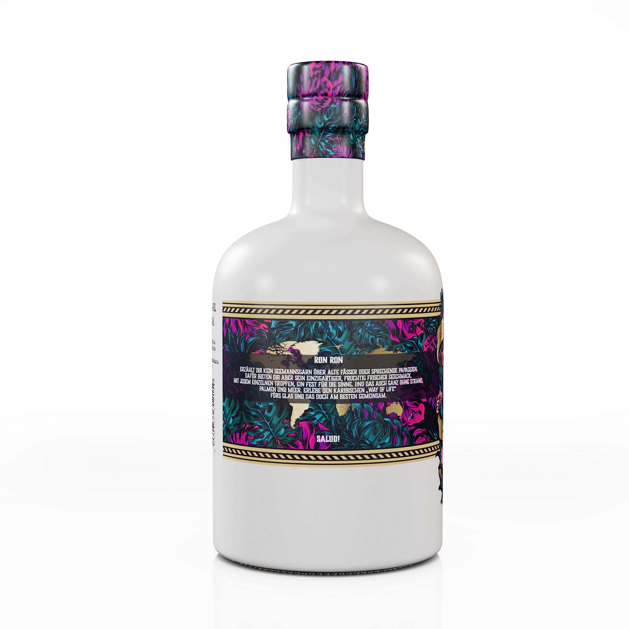 Ron Ron Rumlikör – Premium Rum mit tropischem Fruchtgeschmack & sanfter Rauchnote – 34 % vol. – handgemachter Rum-Blend aus der Karibik – ohne Zusatzstoffe – 0,7 L Flasche