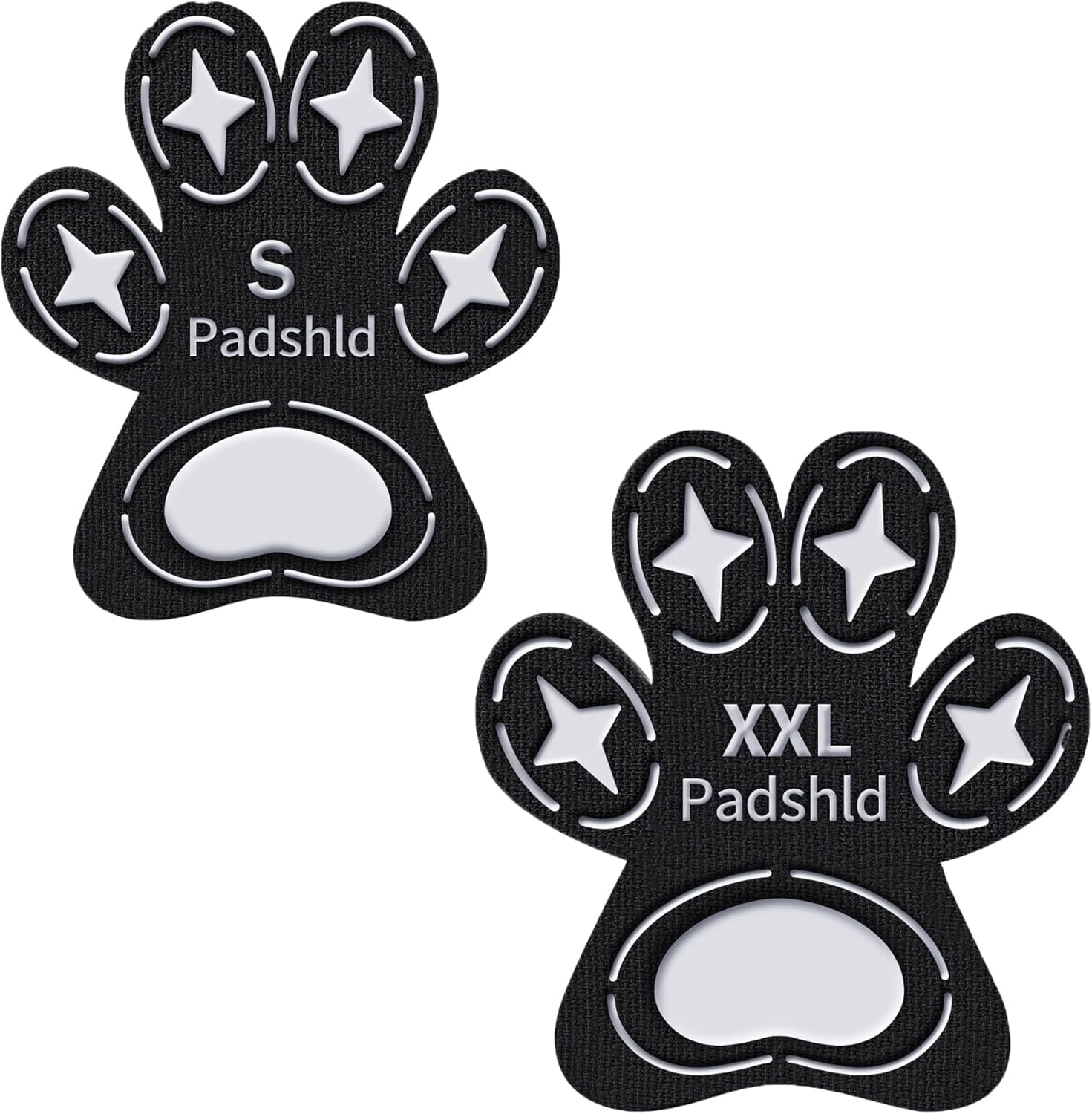 Dog Paw Protectors, Anti Slip Paw Pads for Dogs - Traction Grips for Senior Dogs & Puppies on Hardwood Floors, Paw Stickers for Dog Feet with Secure Grip (12 Sets, 48 Pcs) S & XXL