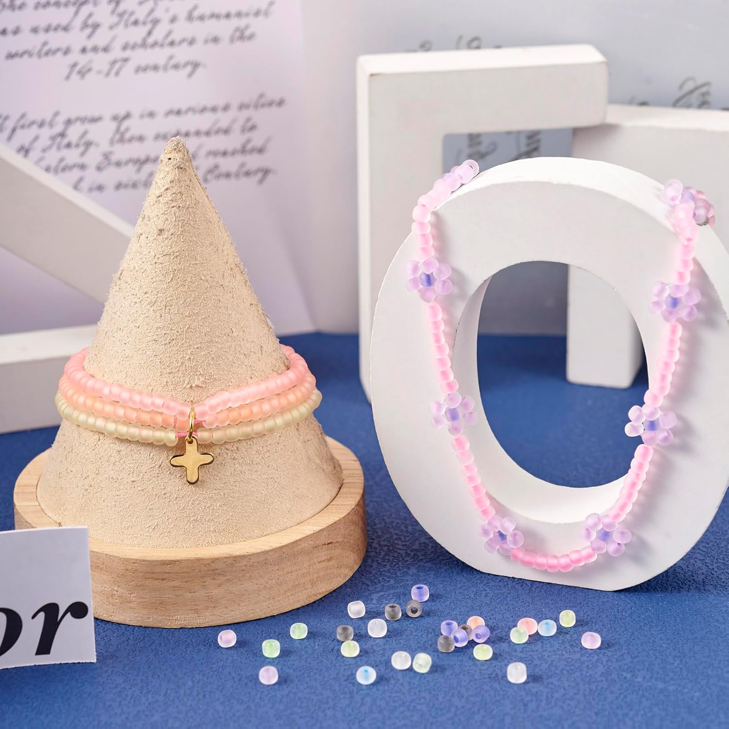 Beadthoven 1800pcs 4mm Luminous Glass Seed Beads, 6/0 Frosted Matte Round Seed Beads Mix Glow in The Dark Beads Pastel Glowing Tiny Mini Solar Beads for DIY Bracelet Necklace Jewelry Making Crafts - Image 3