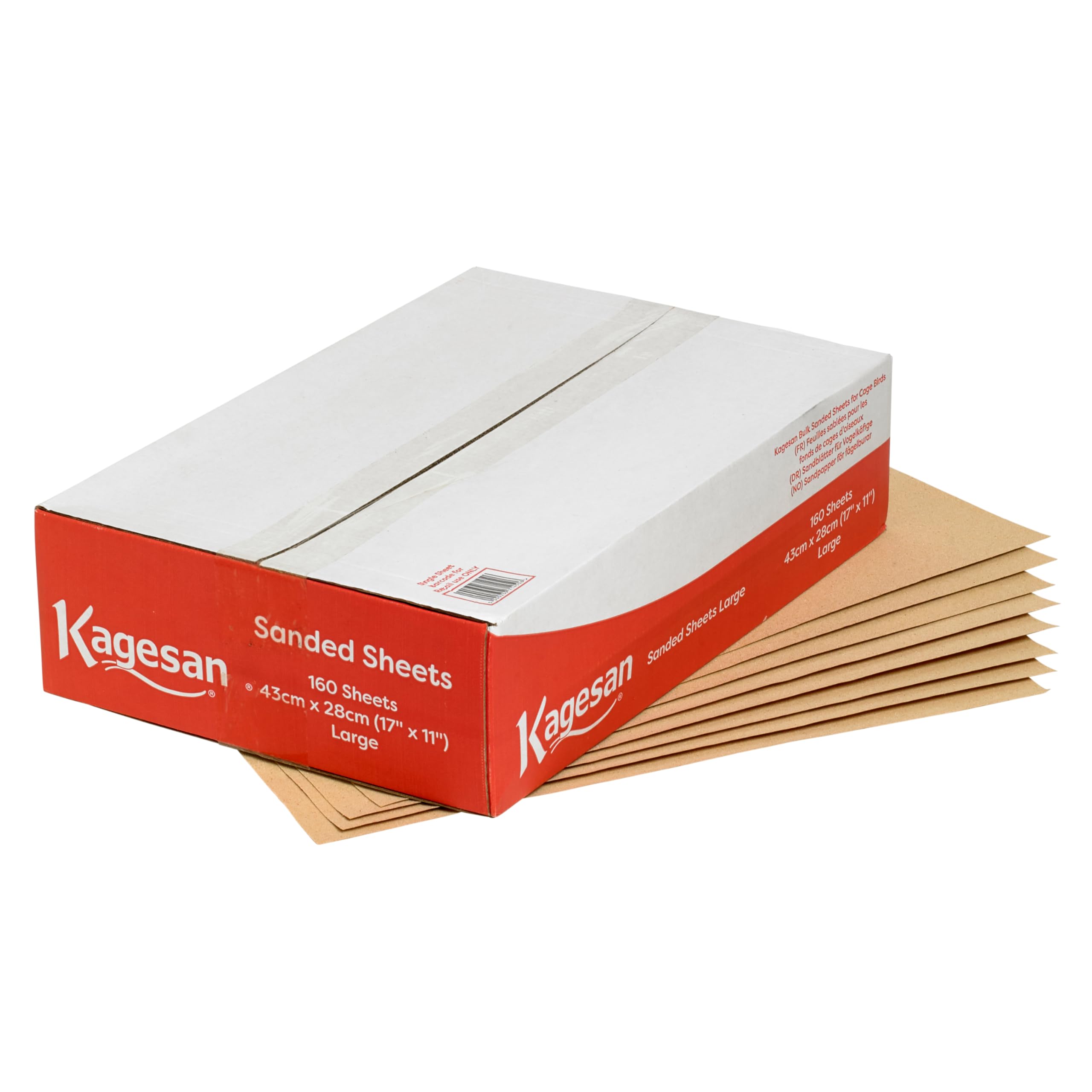 Feuilles abrasives en Vrac Rouge 43 x 28 cm