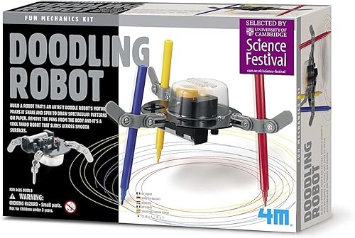 Miniatura 2 de 4M Robot de garabatos, construye un robot que sea un artista, ideal para jóvenes entusiastas de la ciencia, desafía la imaginación de tu hijo,