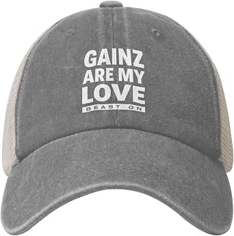 قبعات Gainz are My Love للنساء للبيسبول وقبعات جرافيكية