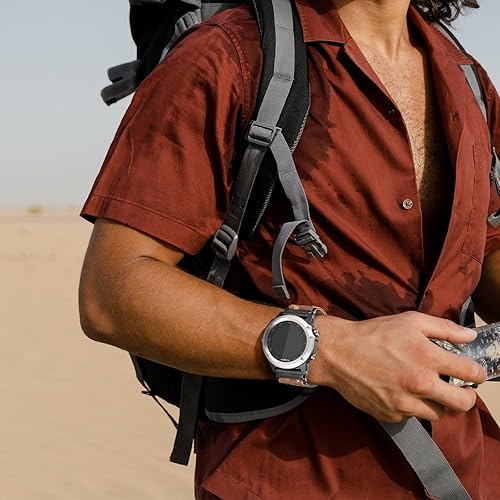 Miniatura 6 de Ookids Correa de reloj de nailon de 1.024 in compatible con Garmin Fenix 7XFenix 6XFenix 5XTactix Delta, bandas de camuflaje de ajuste rápido para