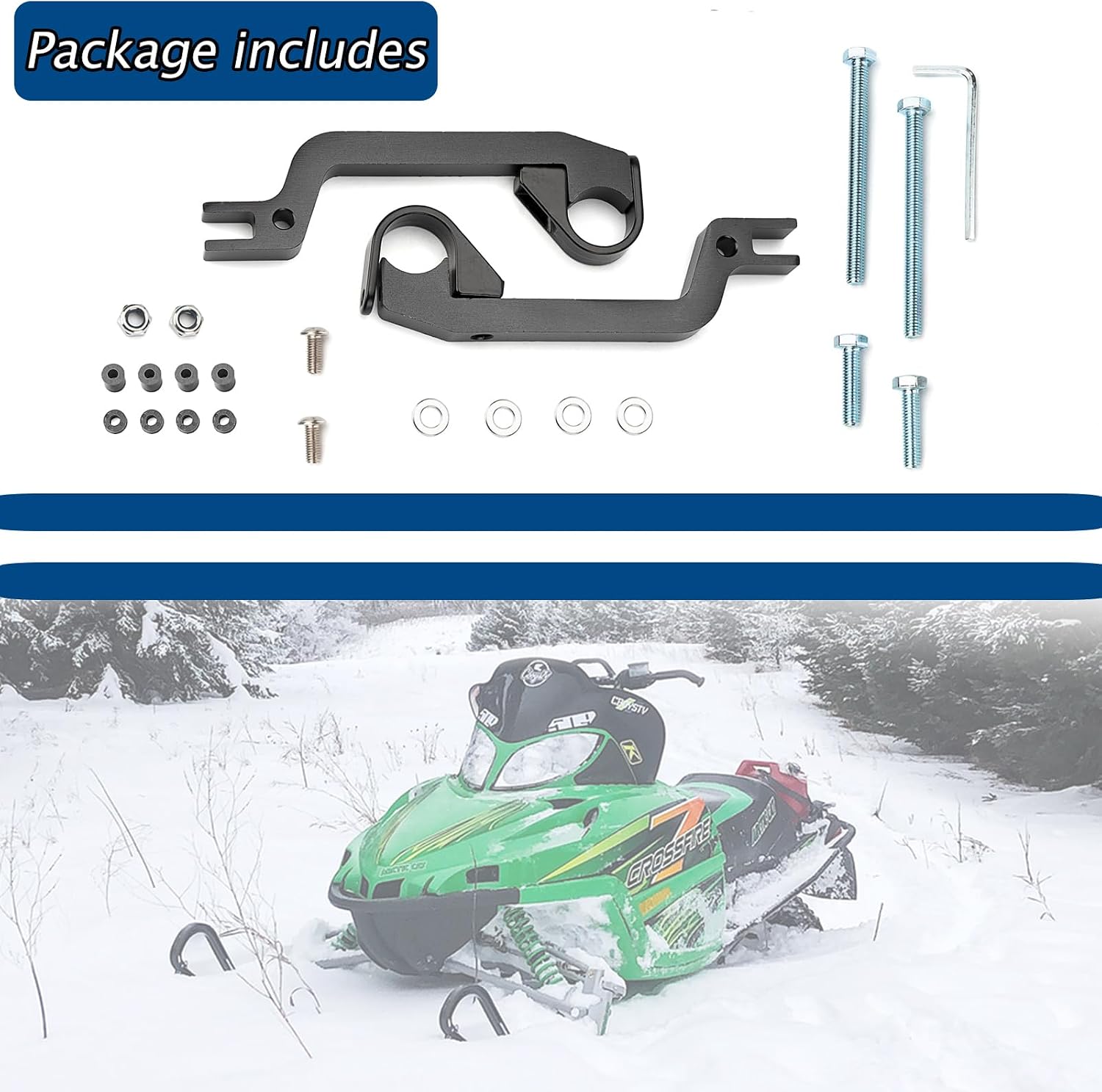 Handguard Mount Kit Replace For PowerMadd Sentinel HandGuard, Fit For Universal Snowmobiles ATV MX Motorcycle - 34452