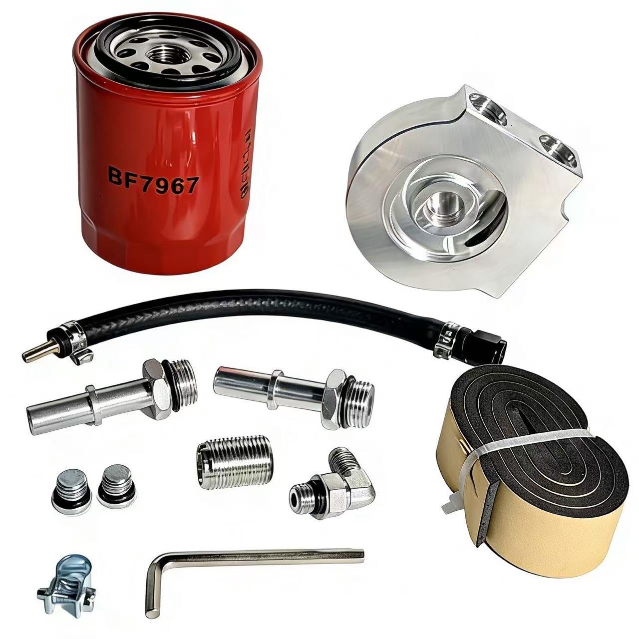 Photo 1 of 121003 Upper Fuel Filter Conversion Kit – Fits Ford 6.7L Powerstroke 2011-2025 F250/F350/F450/F550