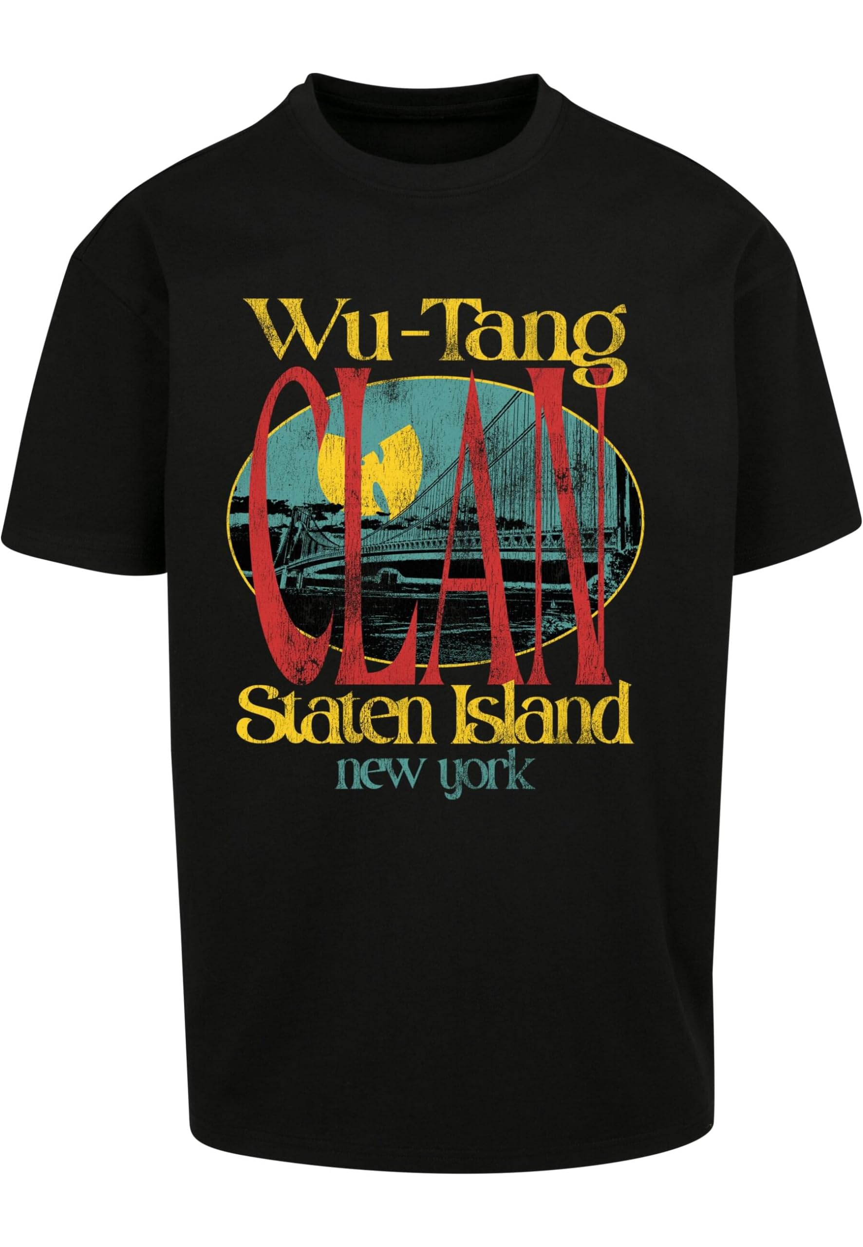 Mister Tee Men's Wu Tang Staten Island Oversize Tee T-Shirt