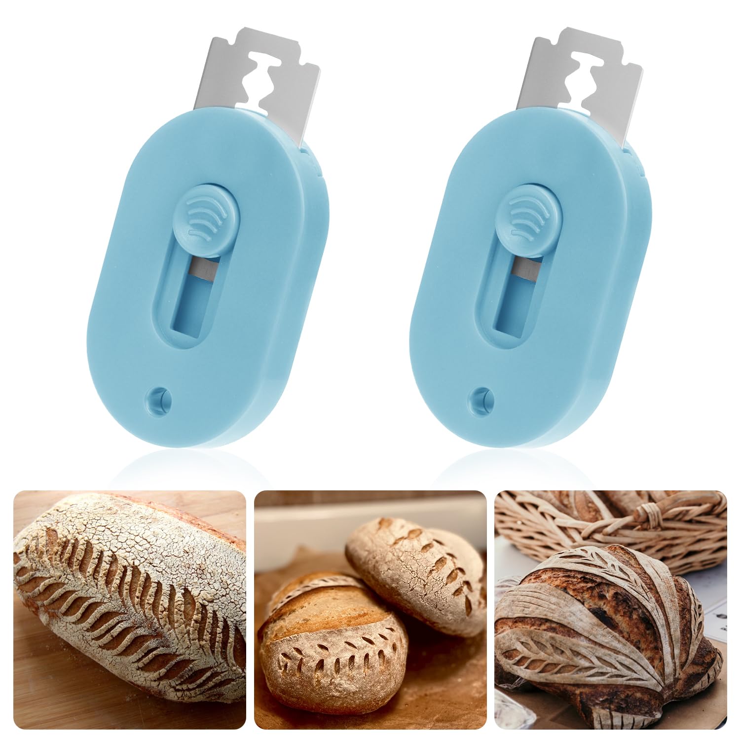 Orblue Brot-Einschneidewerkzeug (Lame) Mit 12 Klingen – Für Perfekte Teigschnitte