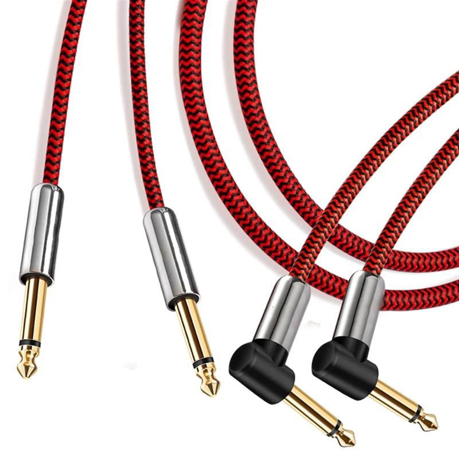 Cavo Strumento per Chitarra Cavo Jack TS Da 1/4 Di Pollice Doppio 6,35 A Doppio 6,35 Per Mixer Organo Elettronico Cavo Per Chitarra 1 M/2 M/300 Cm/5 M/8 M(8meter)