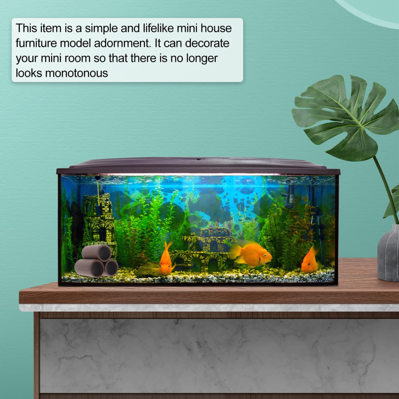Amosfun Ceramic Clay Pot Shrimp House Aquarium Decoration Fish Tank Ornament Fish Hiding Cave for Aquatic Pets 2.8X2.83X2.76 Inches - Image 2