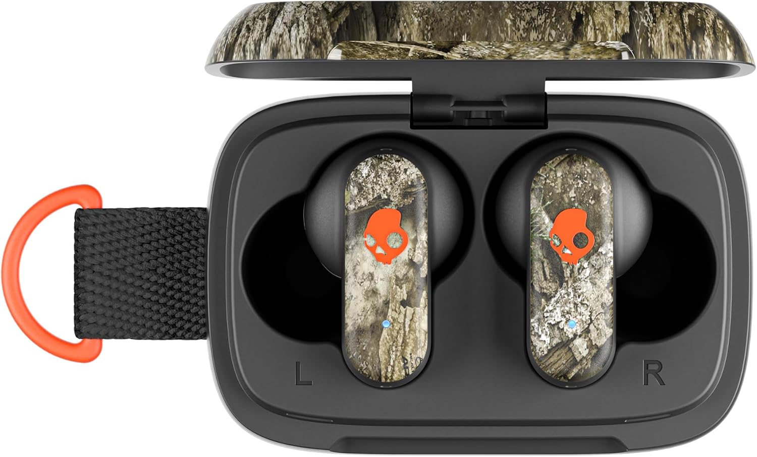 Skullcandy Dime 3 Wireless Earbuds, Bluetooth Headphones, Noise Isolating Fit, Up to 20 Hours Battery, Microphone for iPhone Android, Easy Carry with Integrated Lanyard - Realtree APX Black/Orange - Image 7